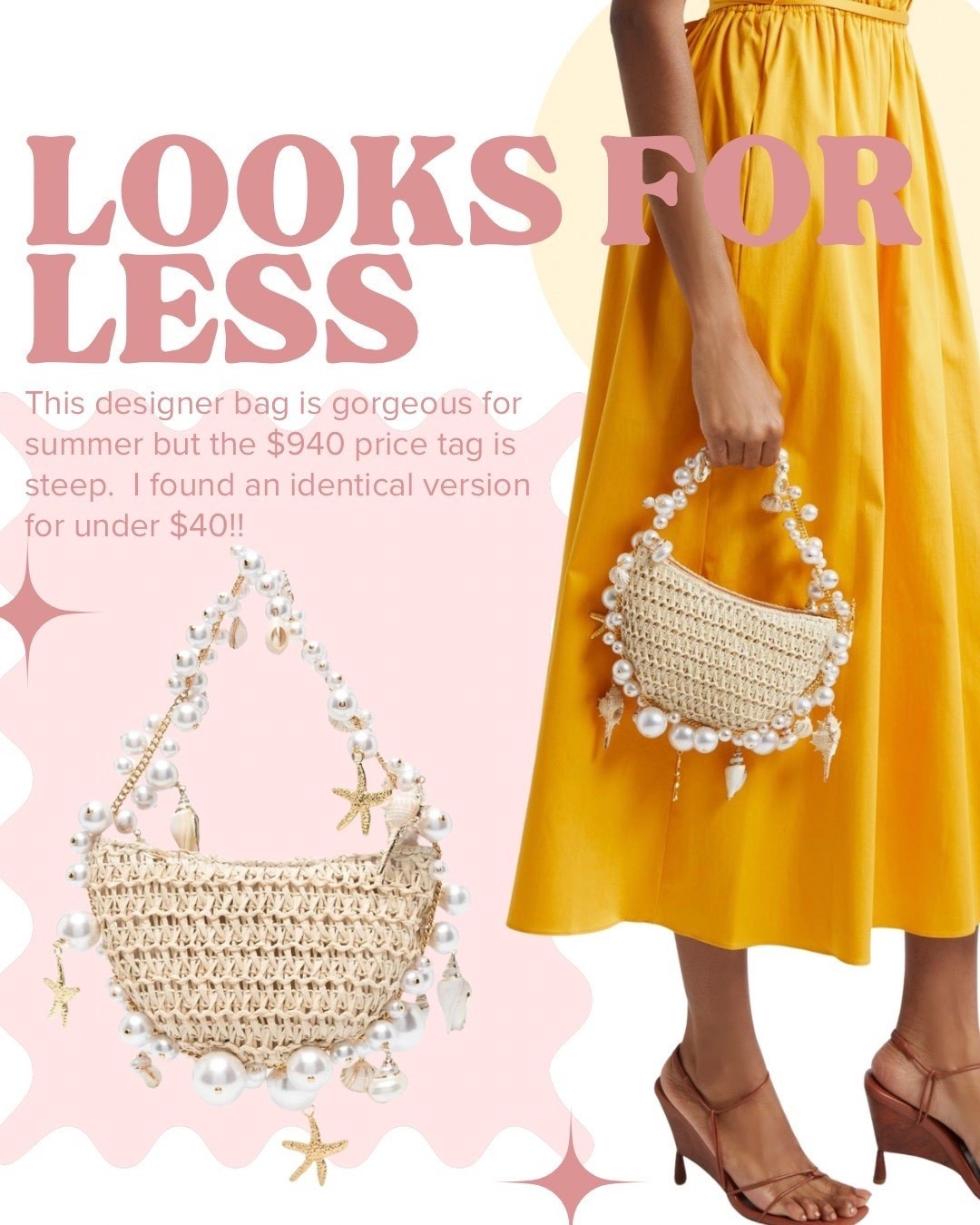 This designer bag is gorgeous for summer but the $940 price tag is steep.  I found an identical version for under $40!!

Looks for less | designer inspired handbags | summer vacay style | summer straw bag | summer vacation accessories | statement handbags | amazon finds 

#amazonfinds #looksforless #designerindpired #amazonmusthaves #amazondeals #amazoninfluencer #amazonaccessories

Comment SHOP below to receive a DM with the link to this post on my LTK ⬇ https://liketk.it/5drRW #ltkfindsunder50 #ltkitbag #ltksalealert

#LTKItBag #LTKFindsUnder50 #LTKFindsUnder100