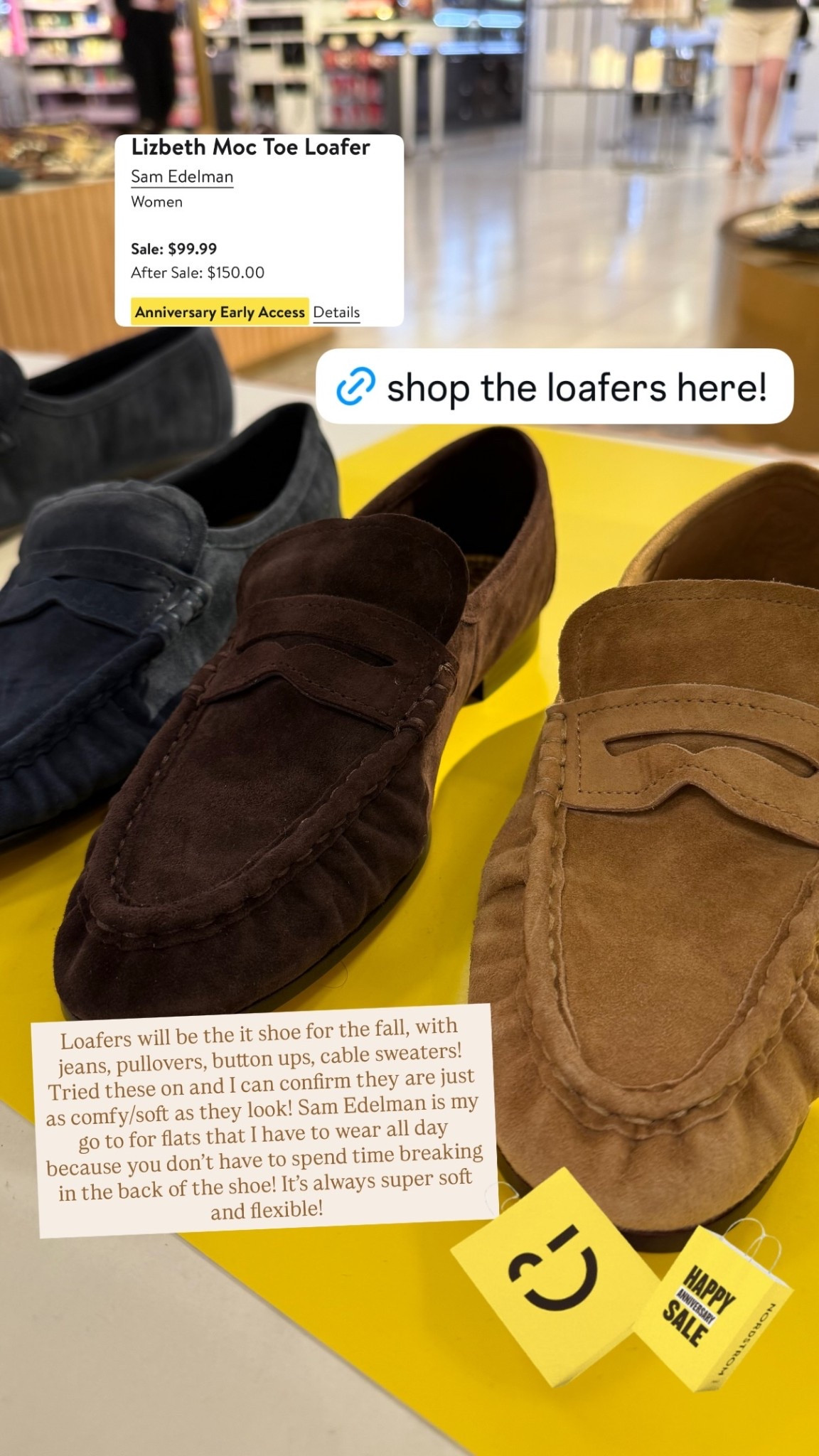 Every fall wardrobe needs a great pair of suede loafers, and these Sam Edelman loafers are at the top of my list. 🤎 They’re incredibly soft, comfortable right out of the box, and perfect for long office days. Pair them with trousers, jeans, skirts, or dresses for a polished look you’ll wear on repeat all season.

SEO Keywords: Sam Edelman loafers, suede loafers, women’s loafers, comfortable work shoes, office flats, business casual shoes, fall shoes, professional workwear, Nordstrom Anniversary Sale, everyday flats.

Hashtags:
#SamEdelman #Loafers #WorkShoes #BusinessCasual #OfficeStyle #ComfortableShoes #FallFashion #NordstromAnniversarySale #LTKStyle #WorkwearEssentials