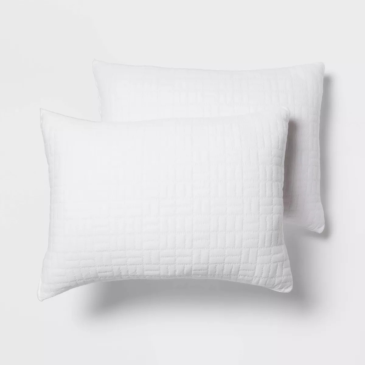 Standard/Queen 2pk Plush Knit Bed Pillows White - Room Essentials™ | Target