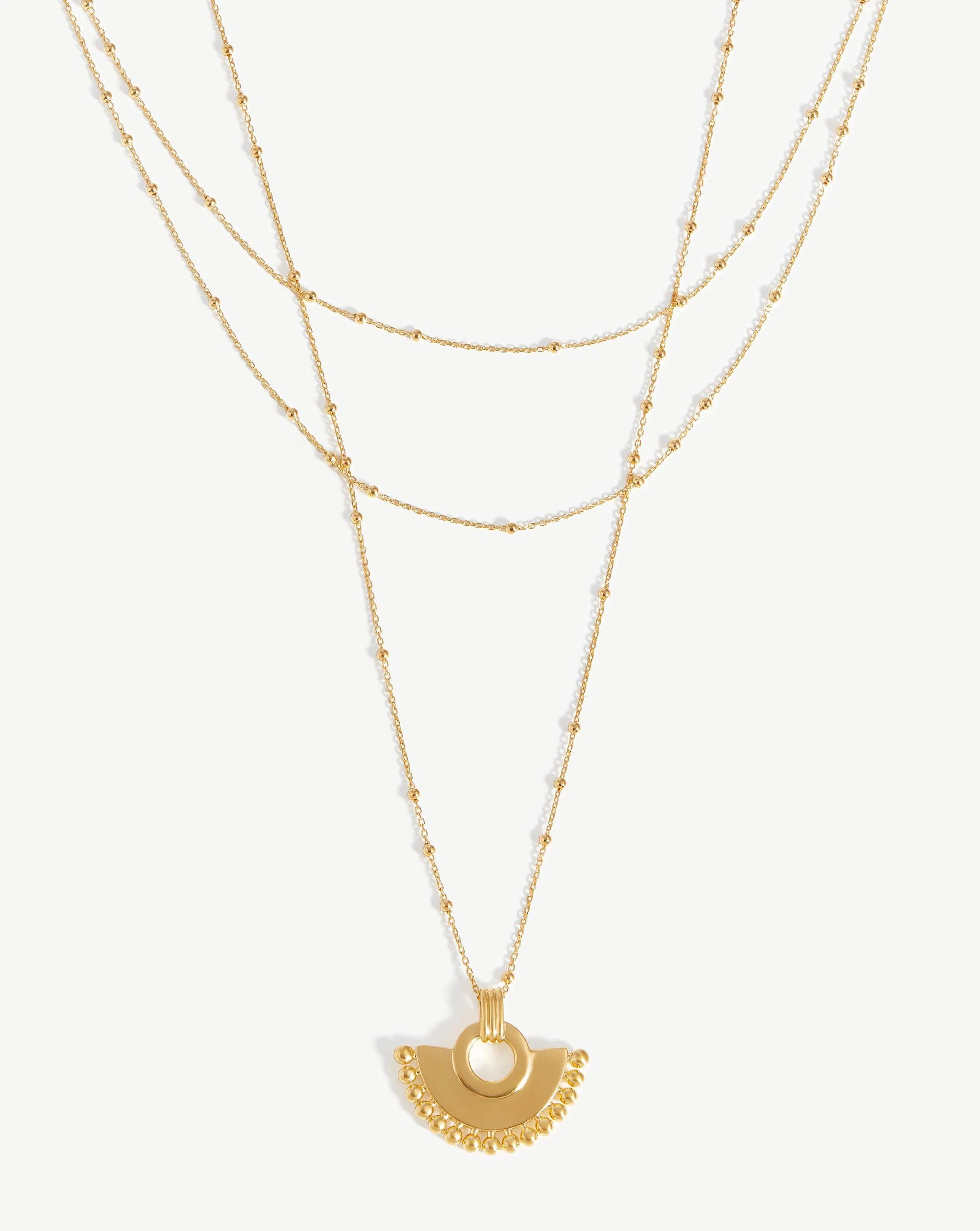 Zenyu Fan Chain Necklace Set | 18ct Gold Plated Vermeil | Missoma