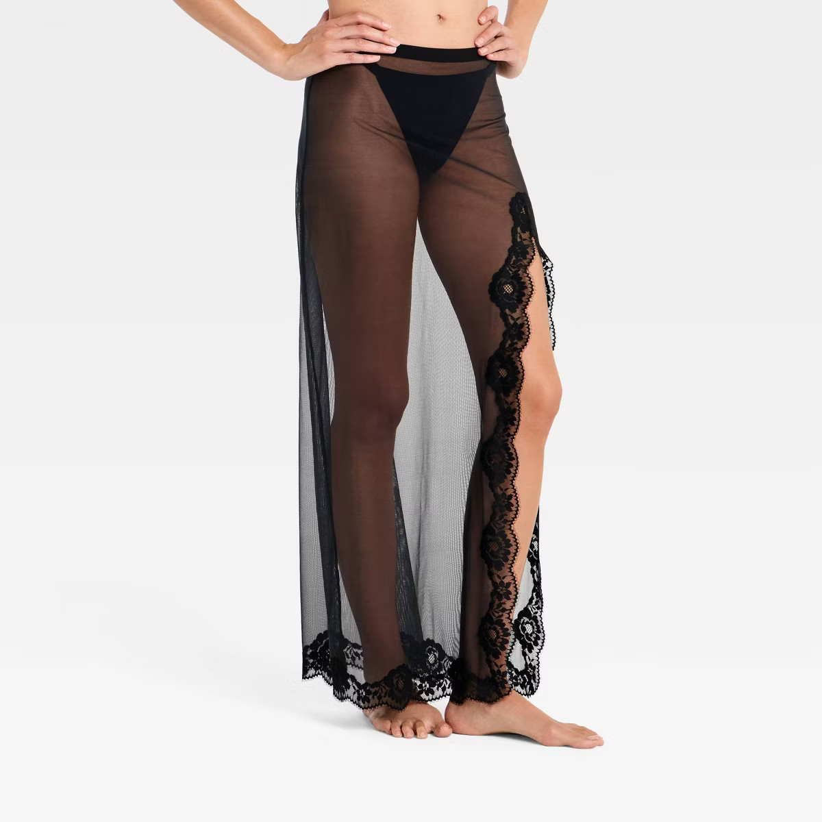 Women's Mesh & Lace Lingerie Slip Skirt - Auden™ | Target