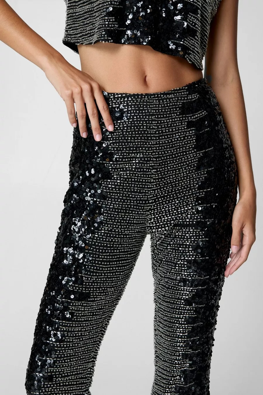 Embellished Ombre Sequin Flared Pants | Nasty Gal US
