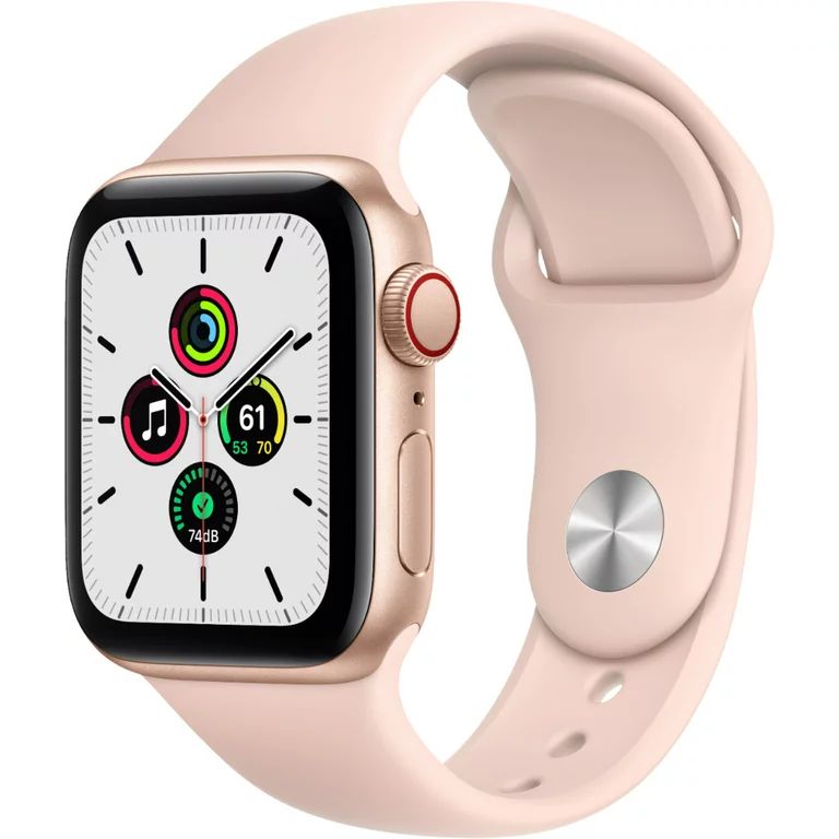 Restored Apple Watch Gen 6 Series 6 Cell 40mm Gold Aluminum - Pink Sand Sport Band M02P3LL/A (Ref... | Walmart (US)