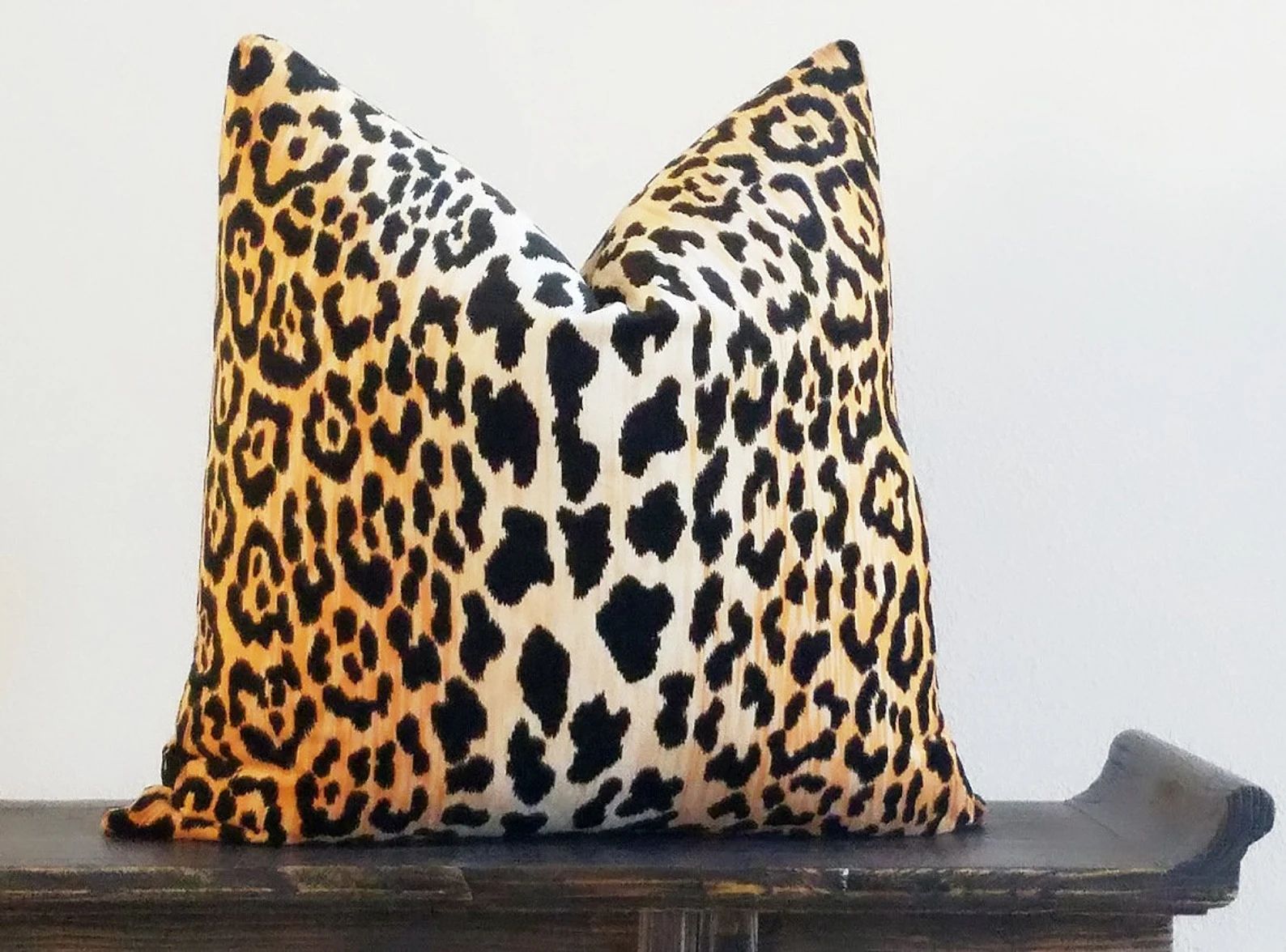 Leopard Cheetah Velvet Pillow Cover, Serengeti Camel Pillow Cover, All Sizes Available, Throw Pil... | Etsy (US)