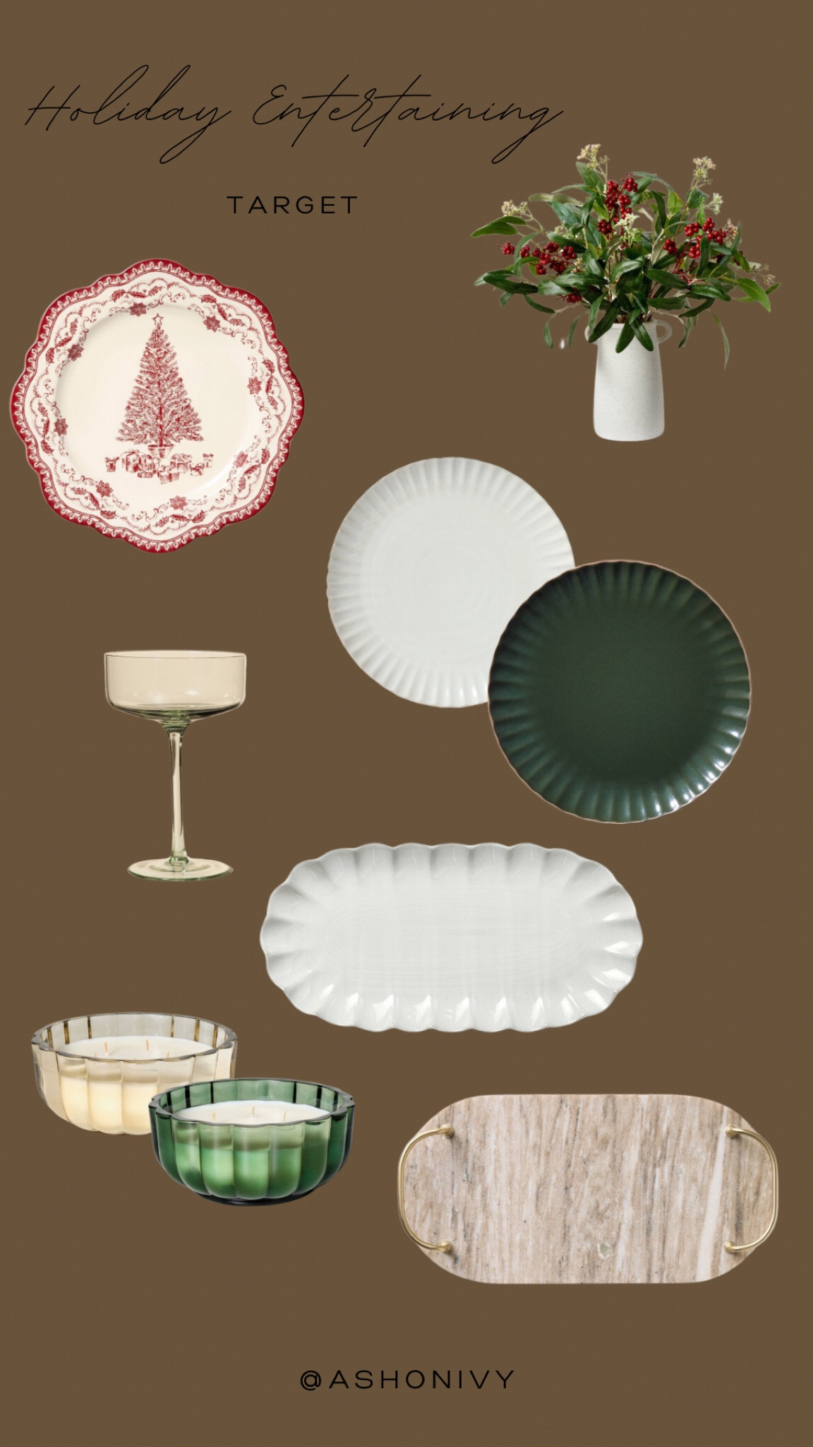 Holiday entertaining.  Christmas.  Target.  Dining table.  Party.  Hearth and Hand with Magnolia.  Studio McGee.  Dinnerware.  Platters.  Candles.  Wine glasses.

#LTKSeasonal #LTKHome #LTKHoliday
