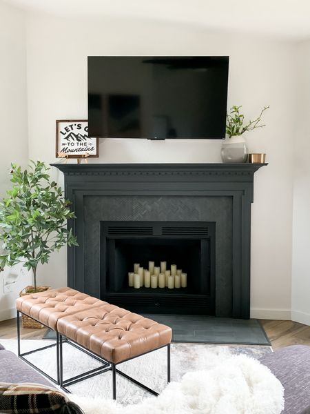DIY fireplace transformation with Behr paint’s color of the year, Cracked Pepper!

#LTKhome