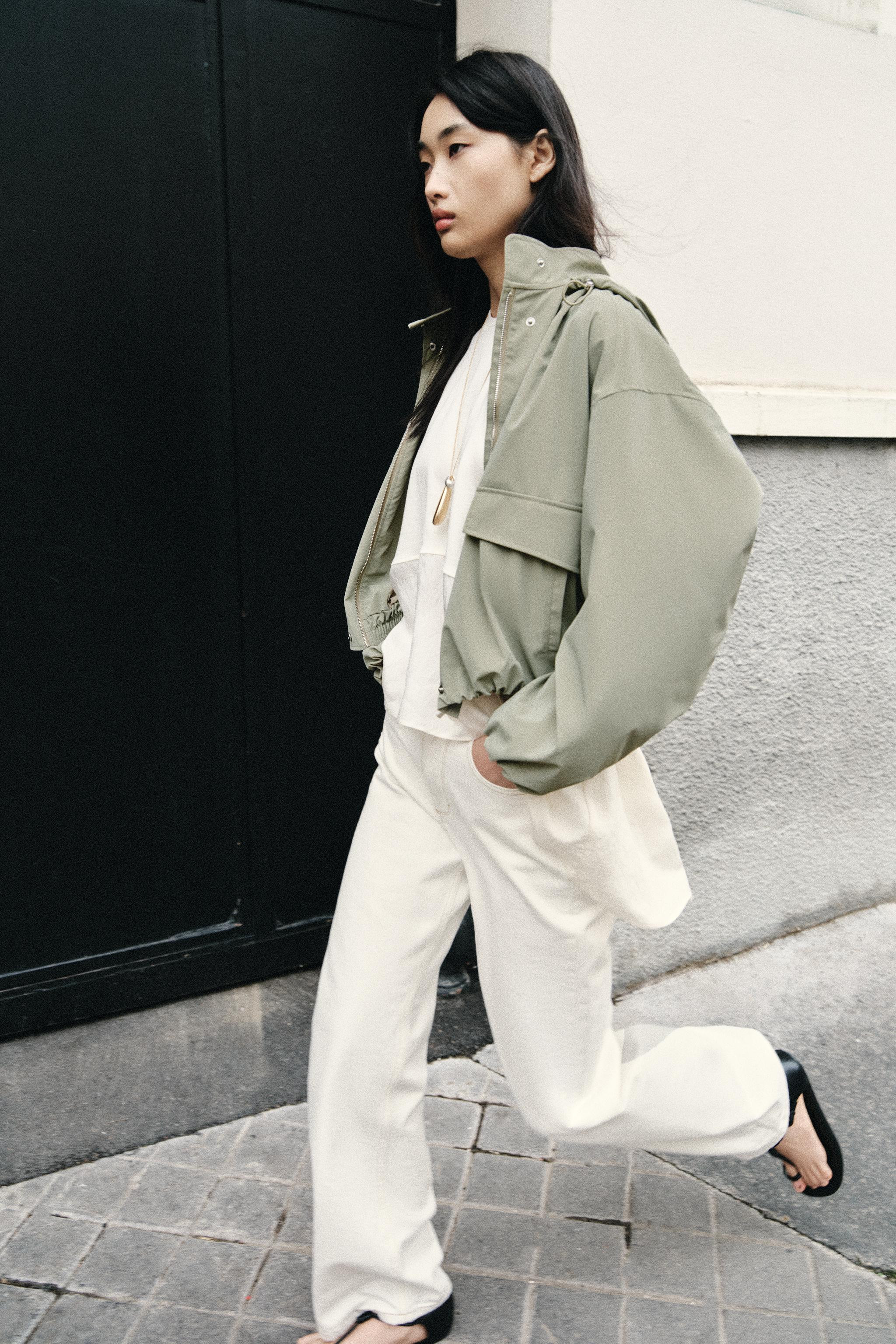 RUBBERIZED HOODIE JACKET | Zara US