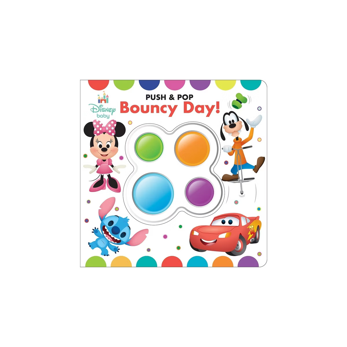 Disney Baby: Bouncy Day! Push & Pop - by  Pi Kids (Board Book) | Target