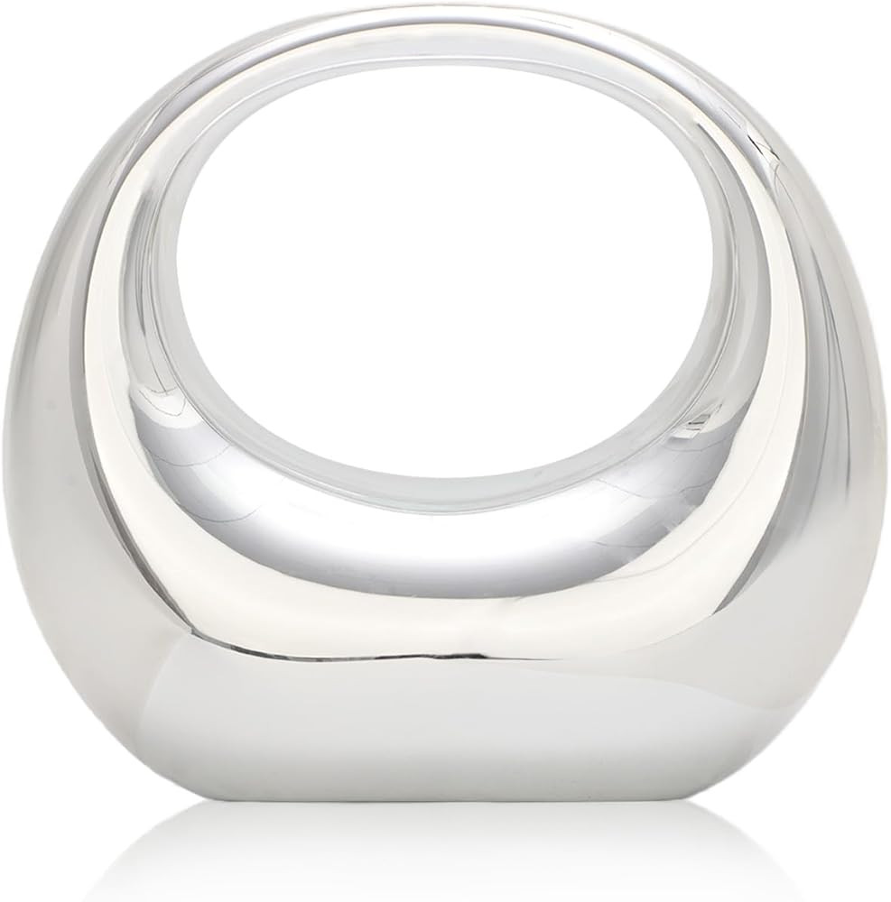 Acrylic Evening Clutch Purse Women Moon Shape Bag Transparent Evening Bag Unique Top-handle Handb... | Amazon (US)