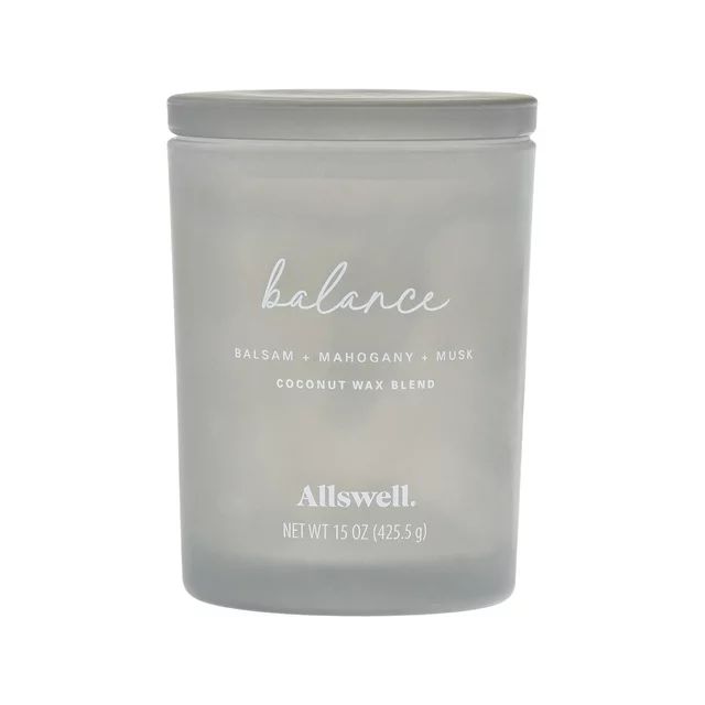 Allswell 15oz Scented 2-Wick Spa Candle - Balance (Balsam + Mahogany + Musk) | Walmart (US)