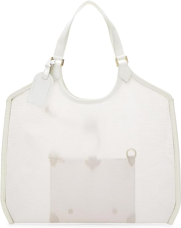 Amazon.com: Louis Vuitton, Pre-Loved White Epi Vinyl Lagoon Bay GM, White : Luxury Stores | Amazon (US)