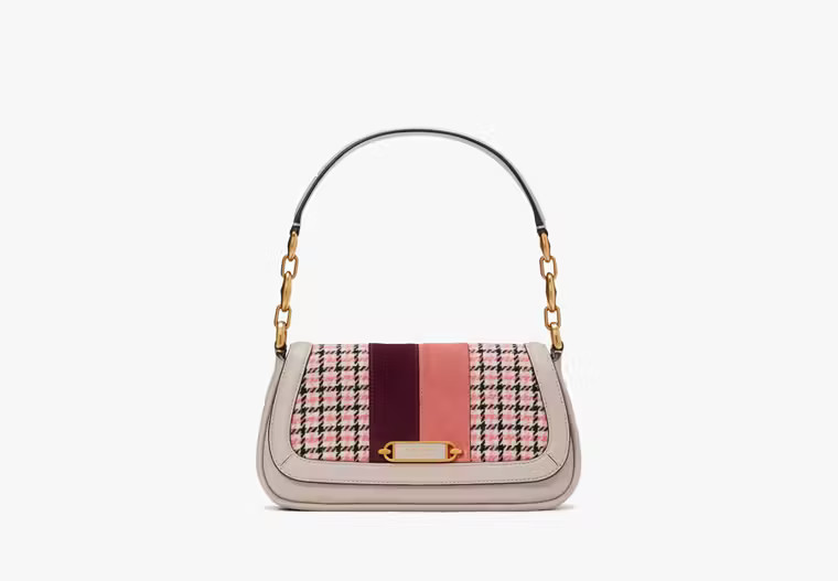 Gramercy Racing Stripe Plaid Twill Small Flap Shoulder Bag | Kate Spade (US)