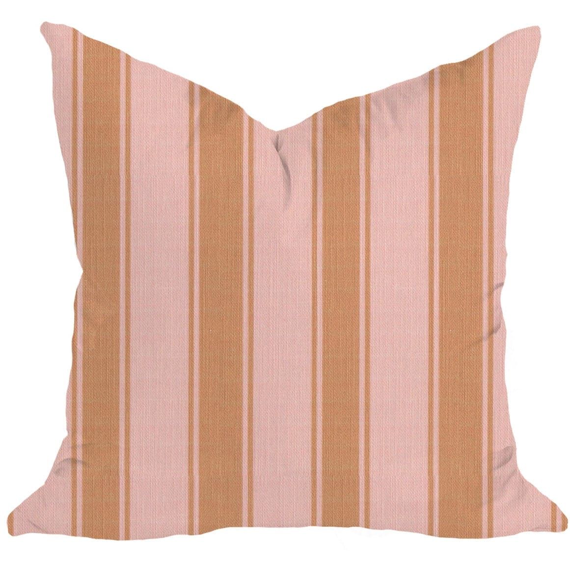 Soft Pink Riviera Stripes Pillow | Megan Molten