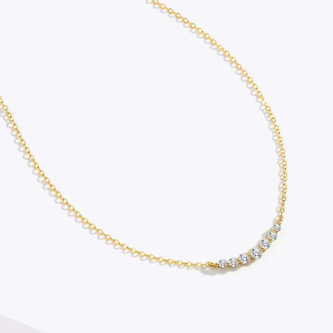 Classic Arc Diamond Necklace | Mint & Lily
