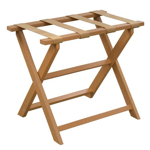 Walnut Luggage Rack w/ Nylon Straps | West Elm (US)