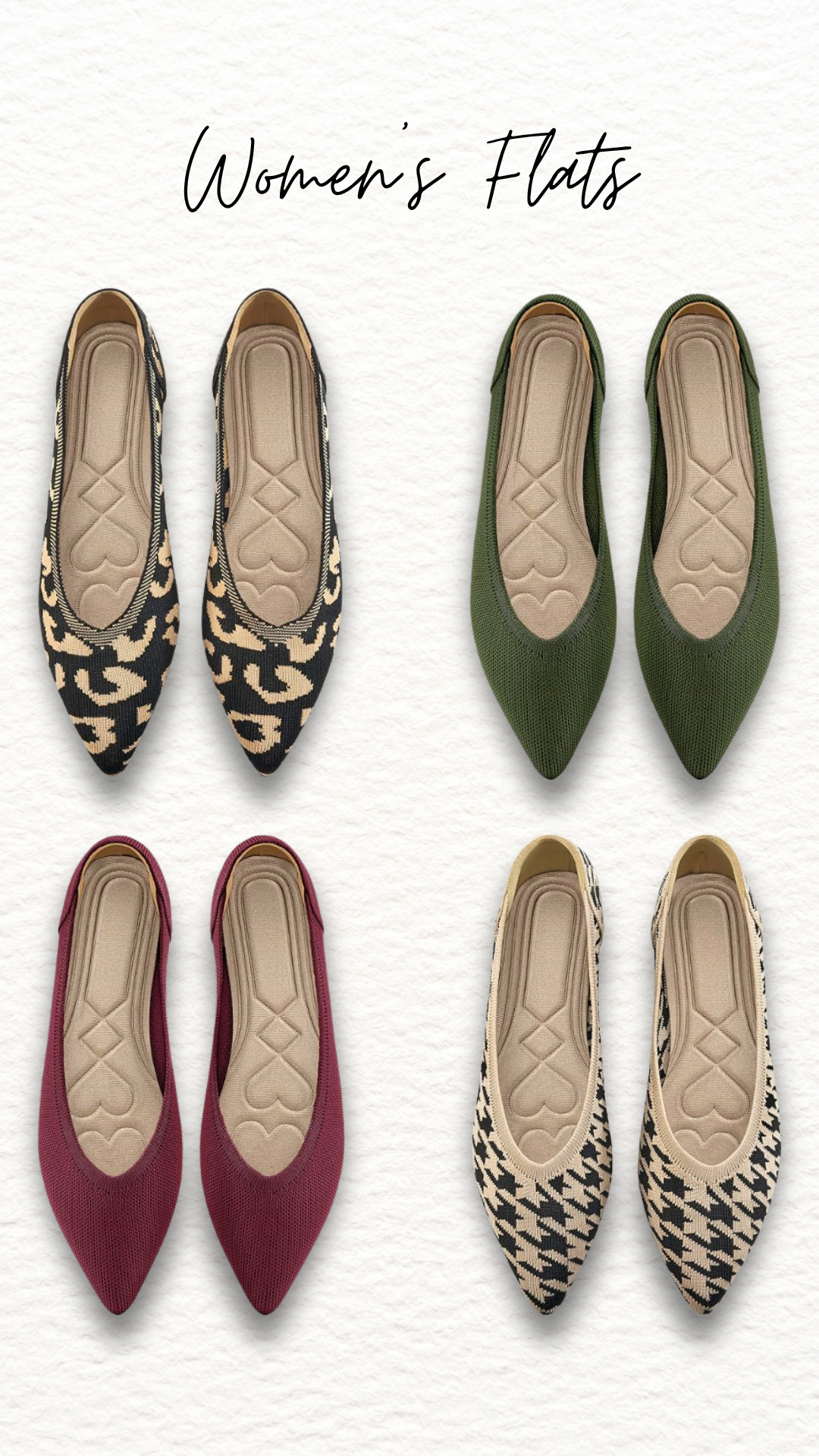 Women’s flats are the perfect blend of comfort and polished style ✨ Pointed-toe silhouettes, knit textures, and classic prints make them ideal for work outfits, travel days, casual looks, and dressy everyday wear. Easy to slip on and endlessly versatile, these Amazon flats pair beautifully with jeans, trousers, skirts, and dresses year-round.#WomensFlats #AmazonFashion #AmazonFinds #BalletFlats #PointedToeFlats #ComfortShoes #WorkShoes #CasualChic #TravelShoes #OfficeOutfit #EverydayStyle #SpringShoes #SummerShoes #DressyFlats #WardrobeEssentials 

 #LTKSaleAlert