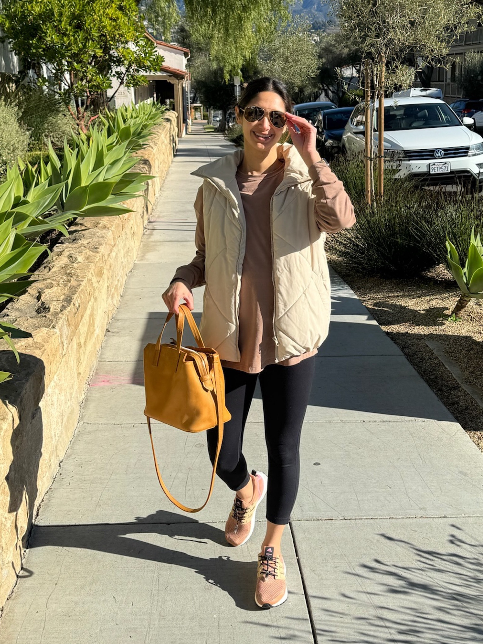 Bump-friendly pieces | vest and long sleeve are size Small | leggings are size XS | adidas run TTS

#LTKbump #LTKshoecrush #LTKfindsunder50