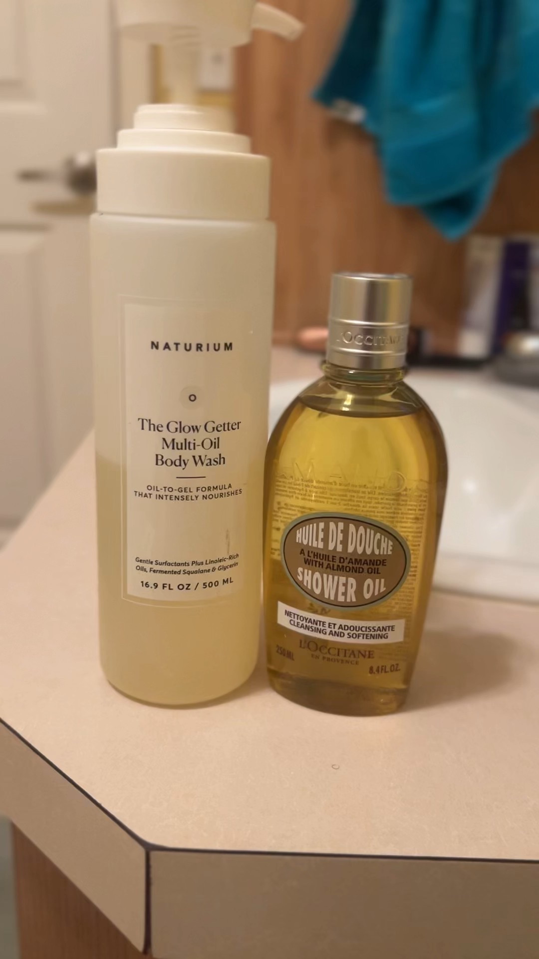 I love these two oil body washes. One from naturium and the other one from Loccitane. I love them because they’re really moisturizing to my skin and they leave it very hydrated. After I use them, my skin does not feel strip or dry, but it feels hydrated and moisturized. 

#LTKFindsUnder50 #LTKMens #LTKBeauty