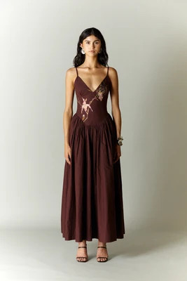 Kaia Drop Waist Midi Dress | sirene