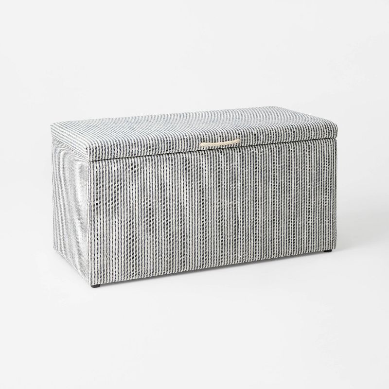 Lynwood Cube Bench Ticking Striped (FA) - Threshold™ designed with Studio McGee | Target
