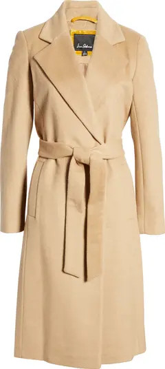 Sam Edelman Belted Wool Blend Coat | Nordstrom | Nordstrom
