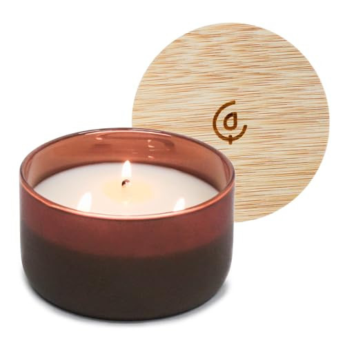 Calyan Wax Co. 3 Wick Candle, Mahogany + Cashmere Scented Candle, 30+ Hour Burn Time, 3 Wick Soy Candles, Non Toxic & Vegan Soy Wax, Glass Scented Candles, 7oz | Amazon (US)