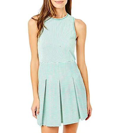 Addison Bay Striped Racquet Performance Dress - XS | Dillard's