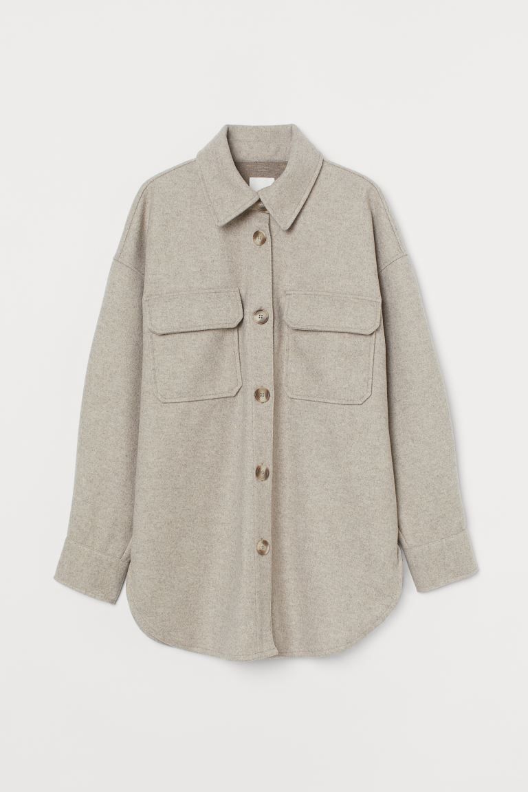 Jersey Shirt Jacket | H&M (US + CA)