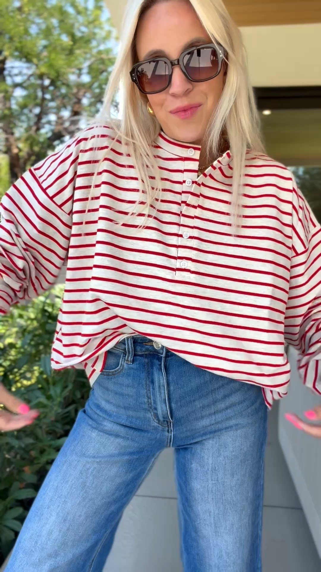 Love these henley sweatshirts and they come in cute colors!