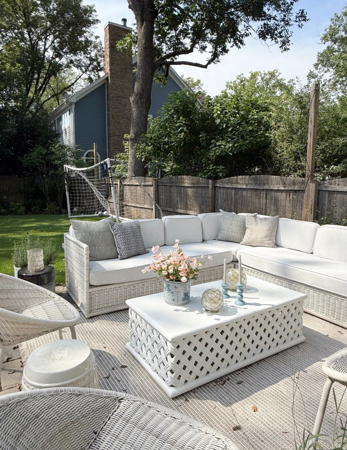 Our Serena & Lily outdoor sofa, coffee table, side tables and chairs are all on sale!!

#LTKSaleAlert #LTKHome #LTKSeasonal