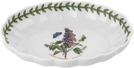 Portmeirion Botanic Garden Oval Fluted Dish | 6 Inch Small Serving Platter with Garden Lilac Moti... | Amazon (US)