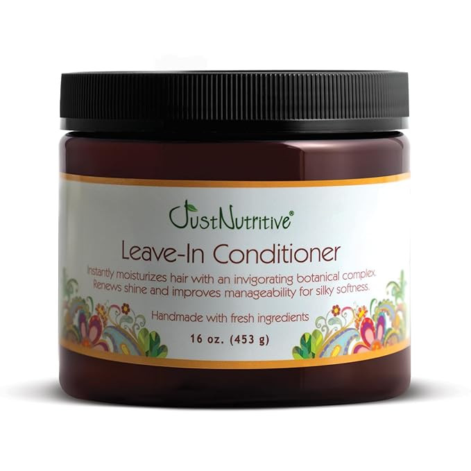 Just Nutritive Leave in Conditioner/Multitasking Leave In for All Hair Types/Pure ingredients fig... | Amazon (US)