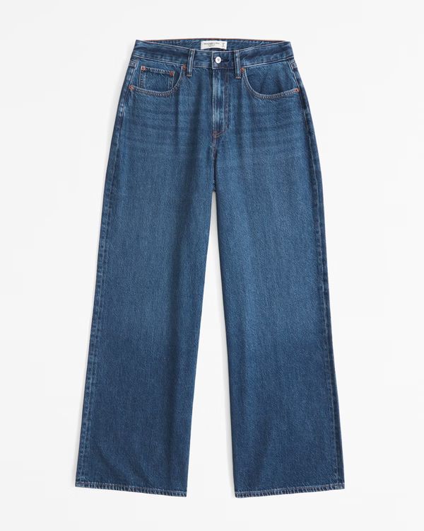 Curve Love High Rise Wide Leg Jean | Abercrombie & Fitch (US)