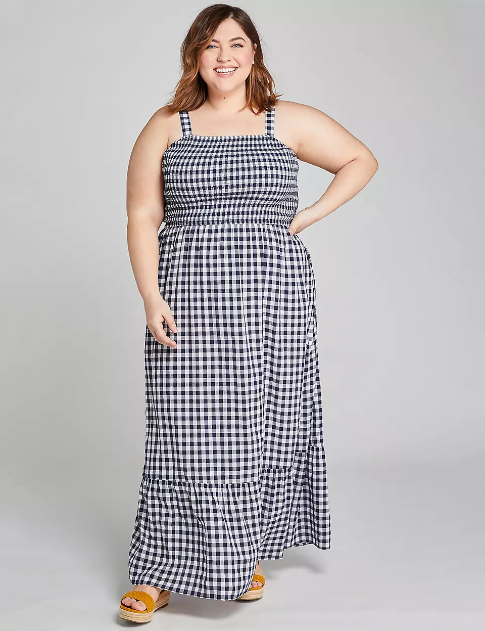 Shirred Maxi Dress | Lane Bryant (US)