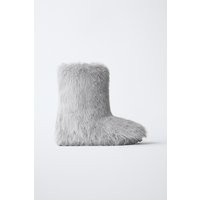 Zara - Snow Boots With Faux Fur In Blue - 1 (20,9 Cm) - Kids | Zara UK