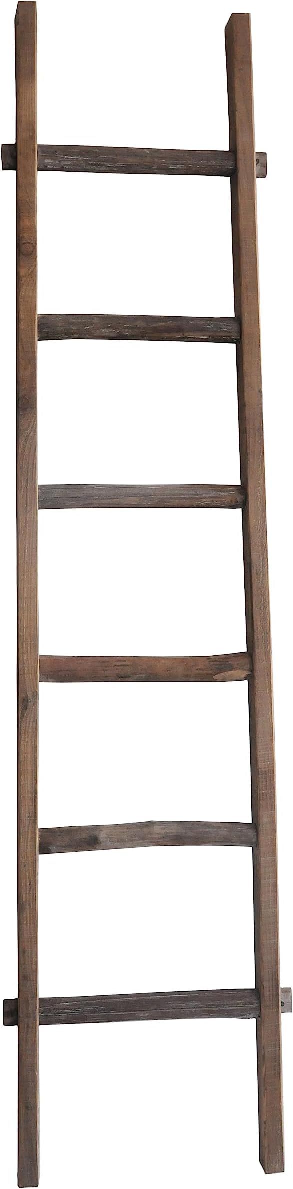 Sagebrook Home Decorative Tall Leaning Wood Blanket Ladder, for Living Room, Bedroom, Bathroom De... | Amazon (US)
