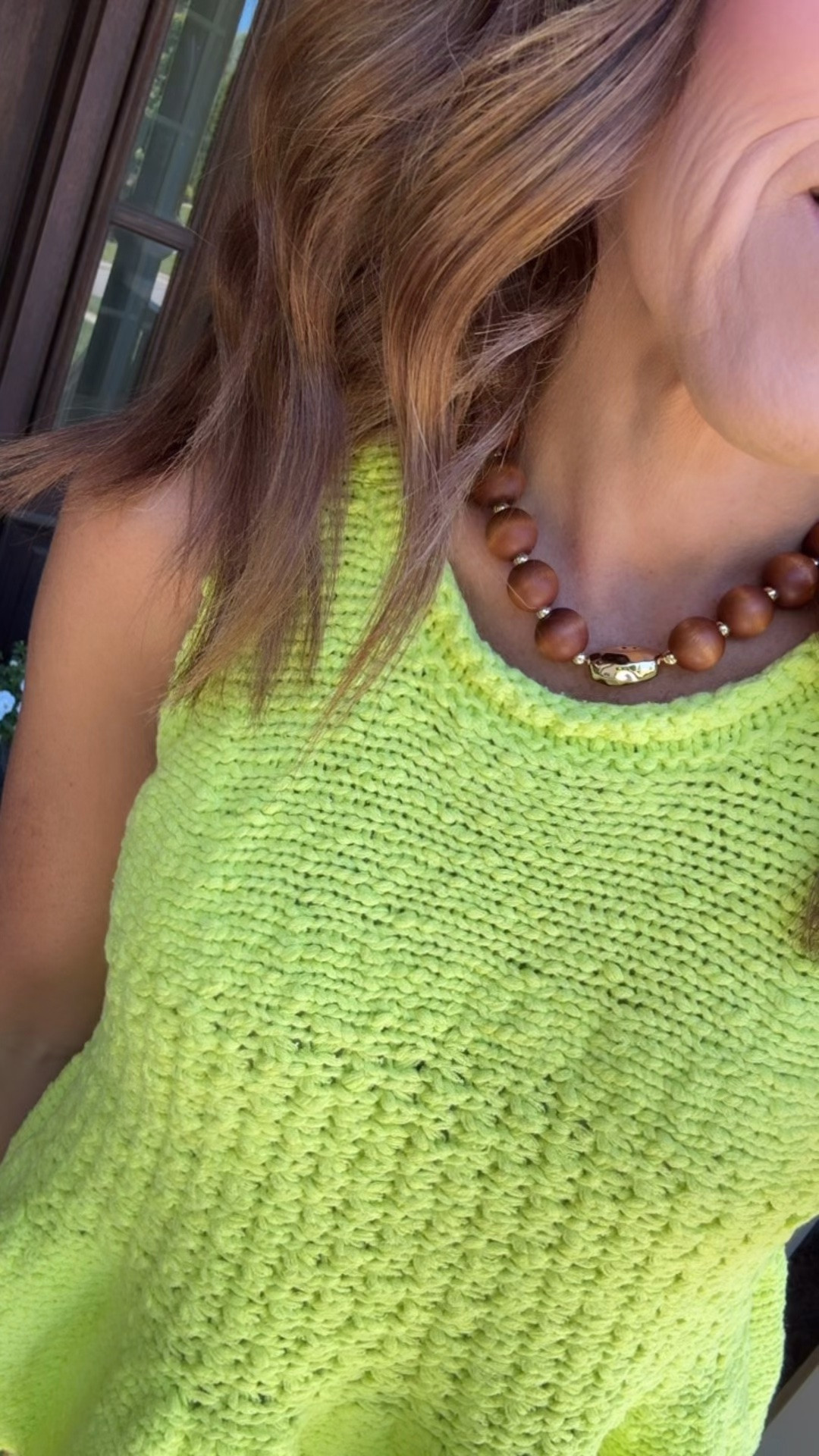 Wood beaded necklace. Statement necklace. Summer trends. 
Tank XS

#LTKootd #LTKSeasonal #LTKOver40