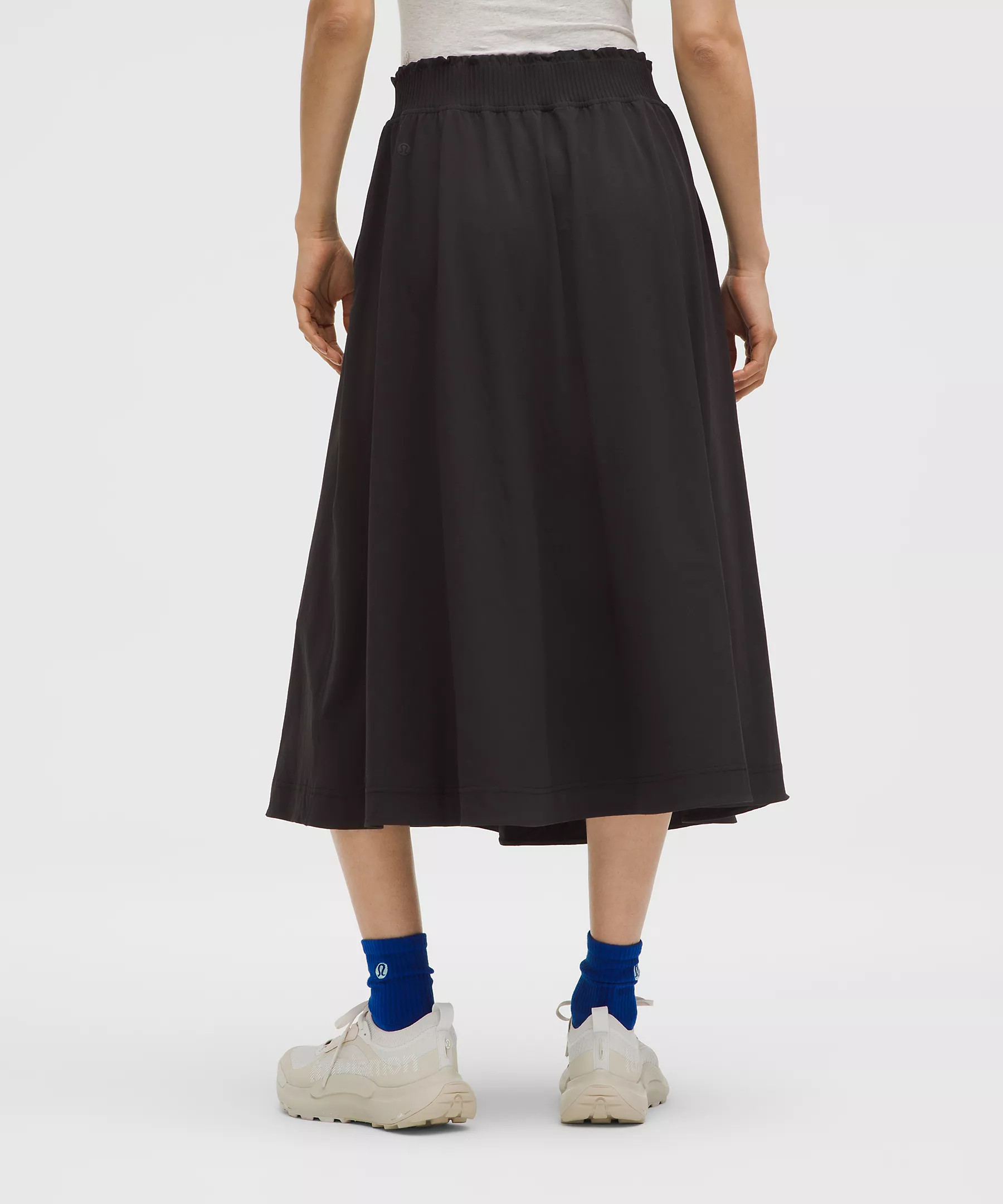 Stretch Woven Ruffle-Waist Midi Skirt | Lululemon (US)