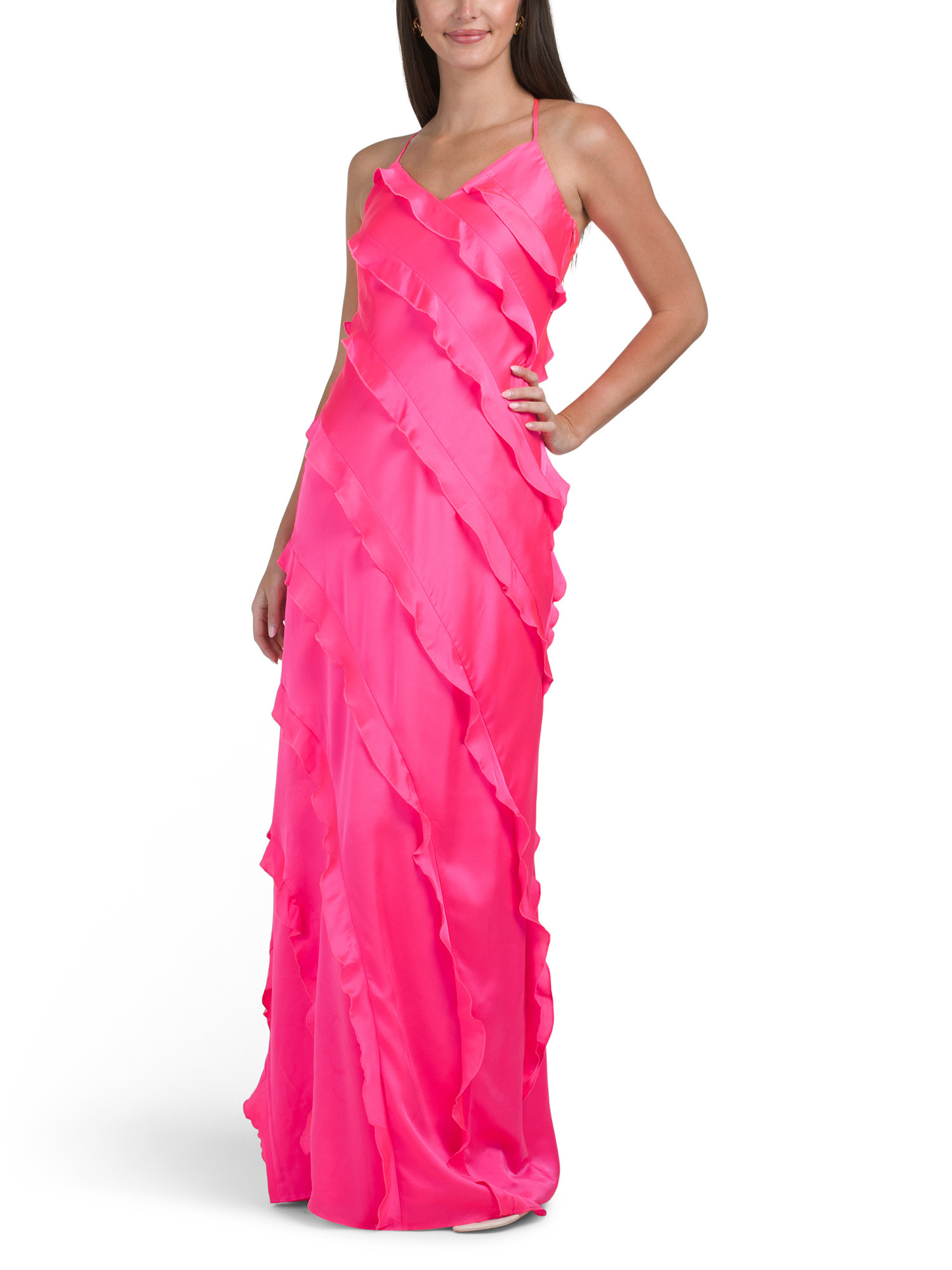 Romance Ruffle Gown | TJ Maxx