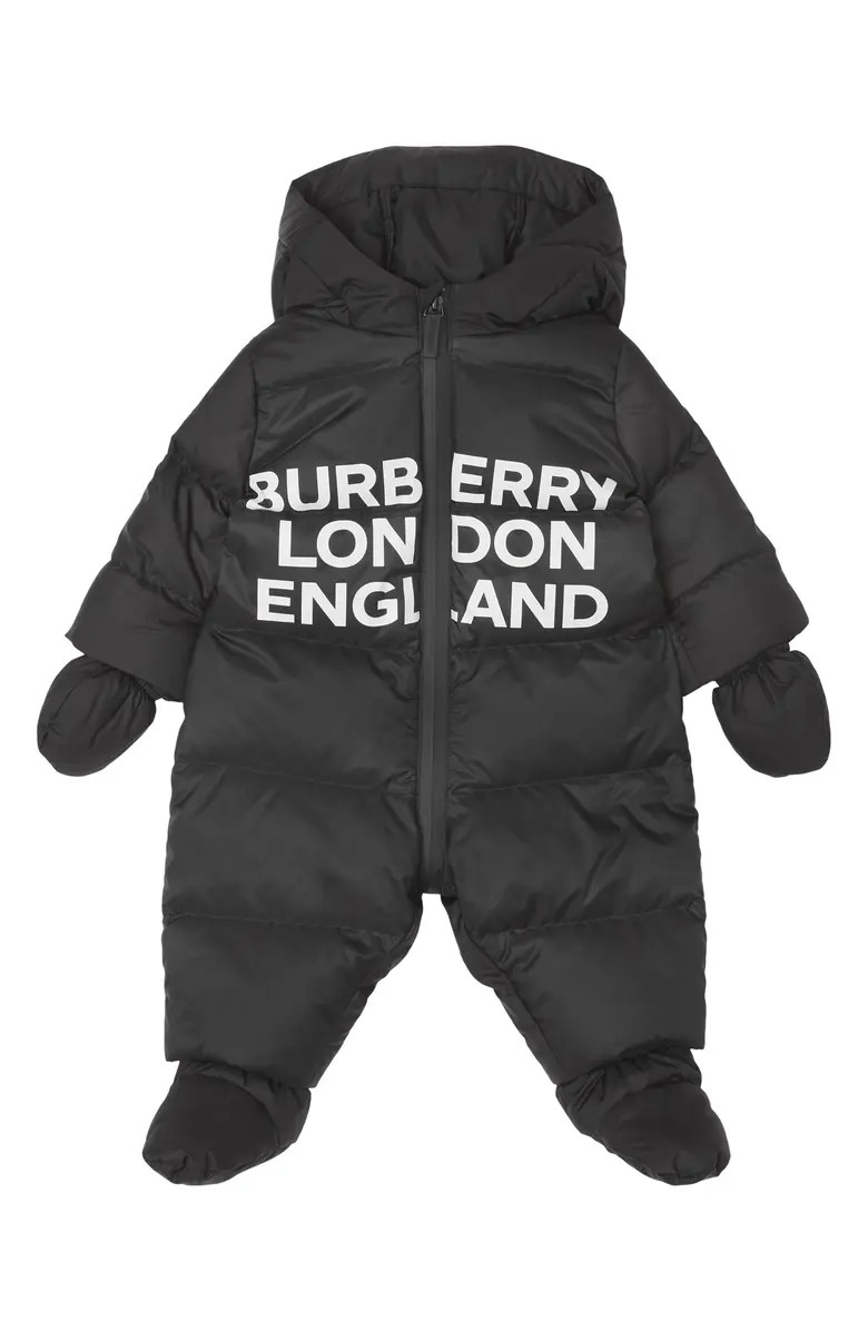 Burberry River Logo Graphic Down Snowsuit | Nordstrom | Nordstrom