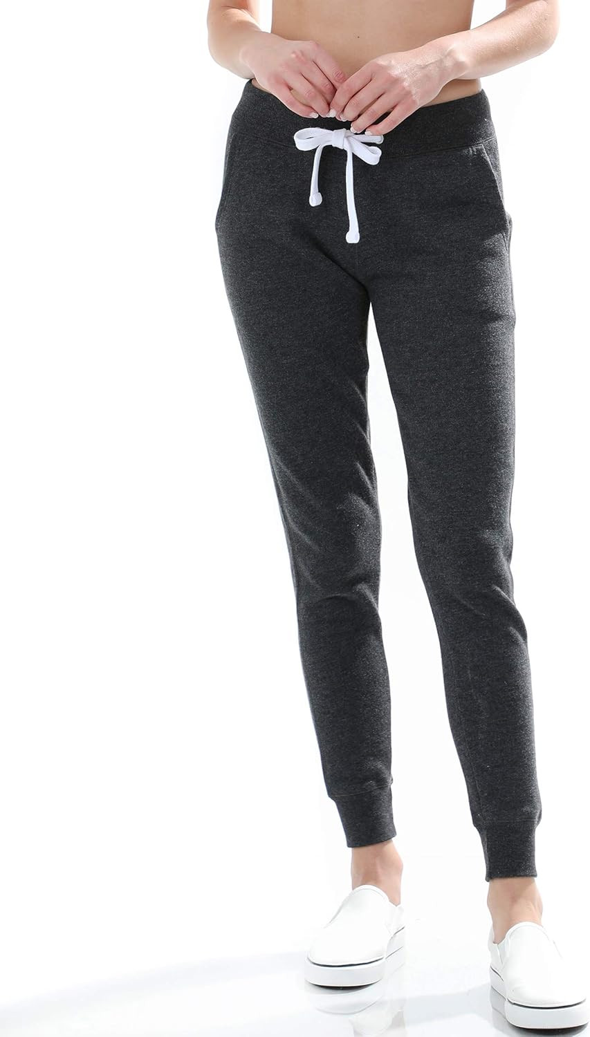 esstive Women's Ultra Soft Fleece Basic Midweight Casual Solid Jogger Pants | Amazon (US)