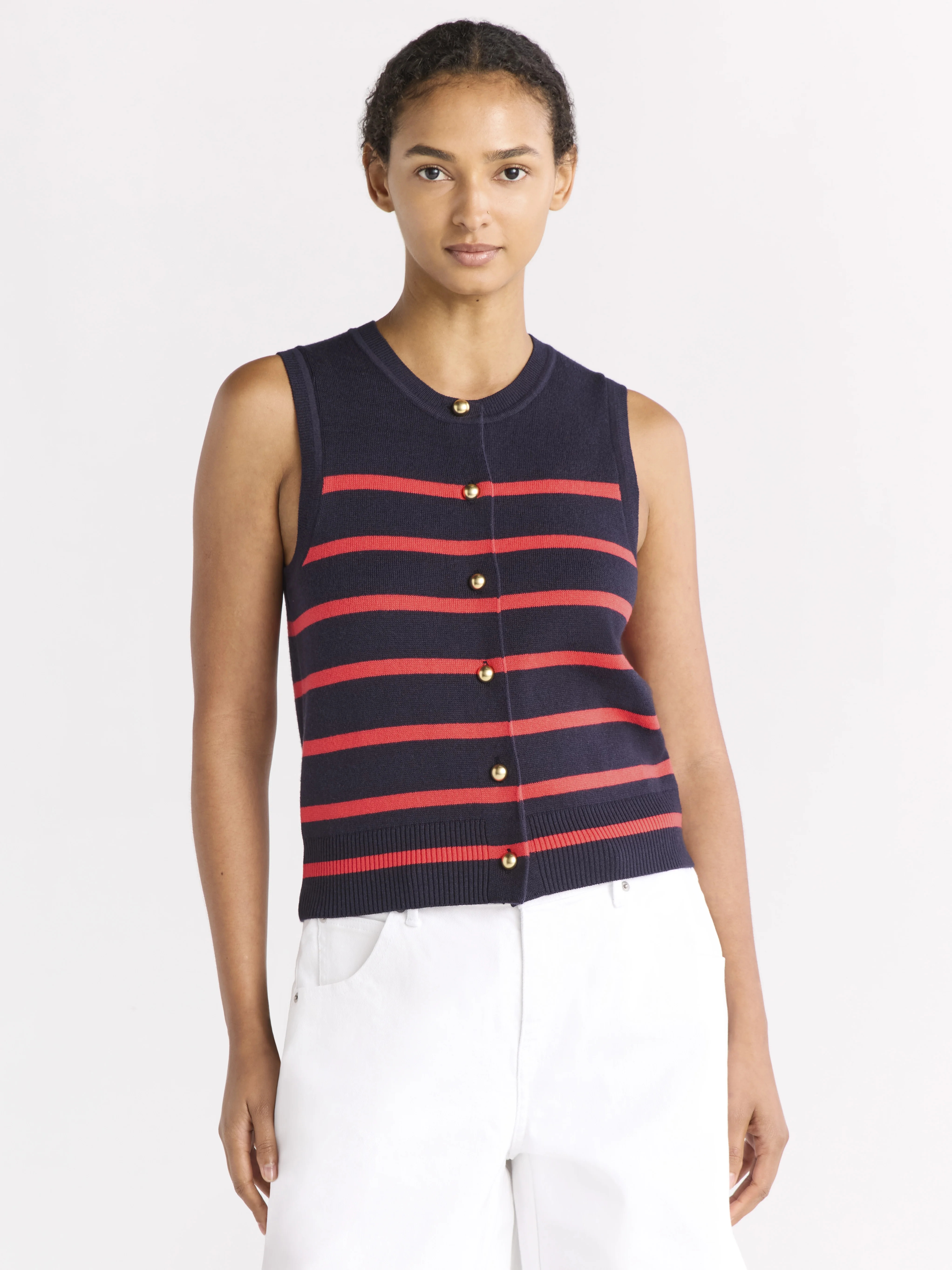 Free Assembly Women's Sleeveless Cardigan Sweater, Lightweight, Size XS-2XL | Walmart (US)