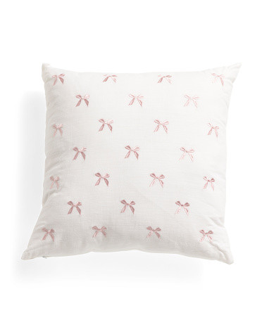 20X20 Eloise Bow Toss Pillow | TJ Maxx