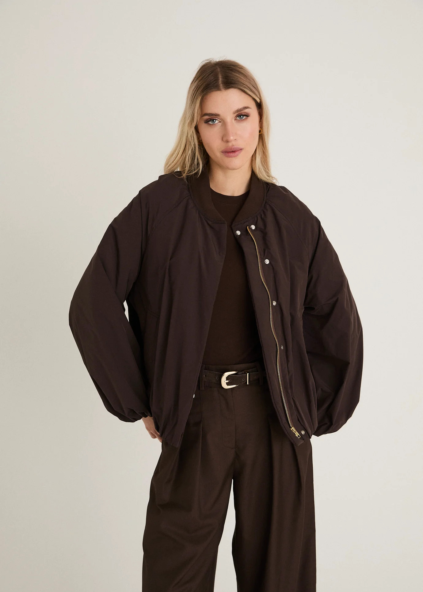 THE BOMBER JACKET - CHOCOLATE BROWN | WAT The Brand