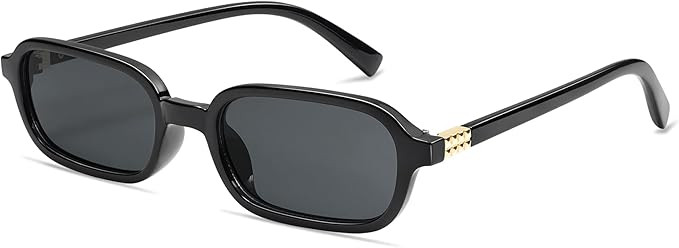 Retro Rectangular Sunglasses for Women Vintage Fashion Trendy Funny Small 90s Square Sunnies 2024... | Amazon (US)