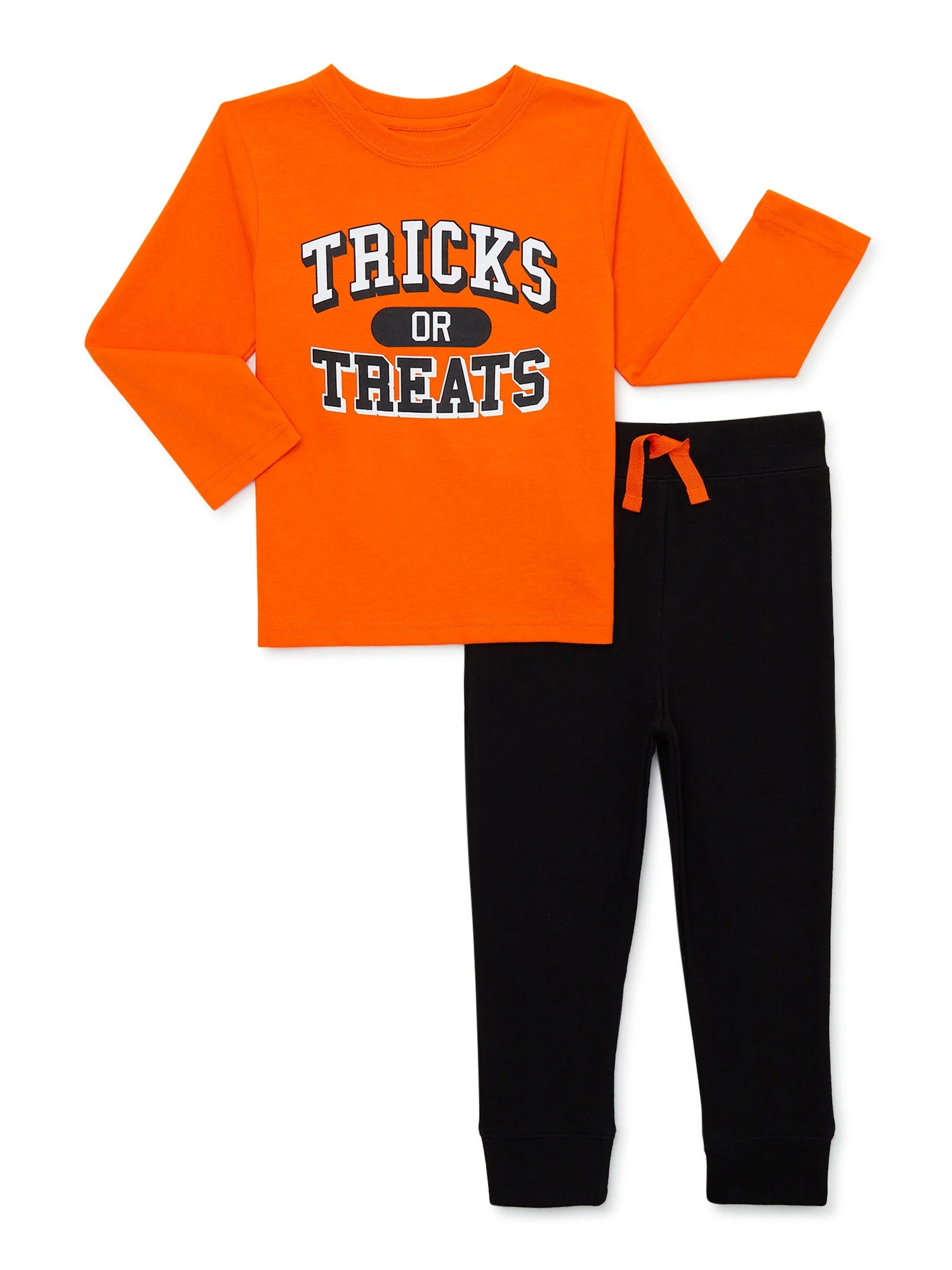 Halloween Way to Celebrate! Baby and Toddler Boy Long-Sleeve T-Shirt and Joggers Outfit Set, 2-Pi... | Walmart (US)