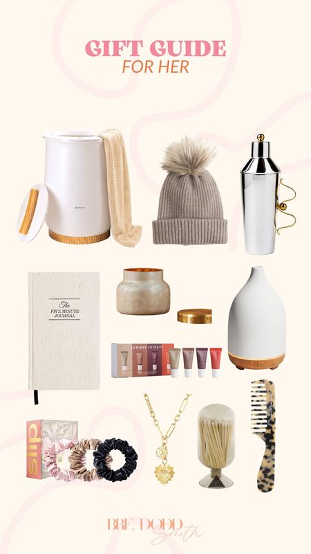 Gift guide for her! 

Gift guides, gift guide for her, womens beanie, diffuser, hair products, hair accessories, journals 

#LTKSeasonal #LTKHoliday #LTKGiftGuide