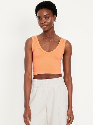 Light Support Seamless Longline Sports Bra | Old Navy | Old Navy (US)