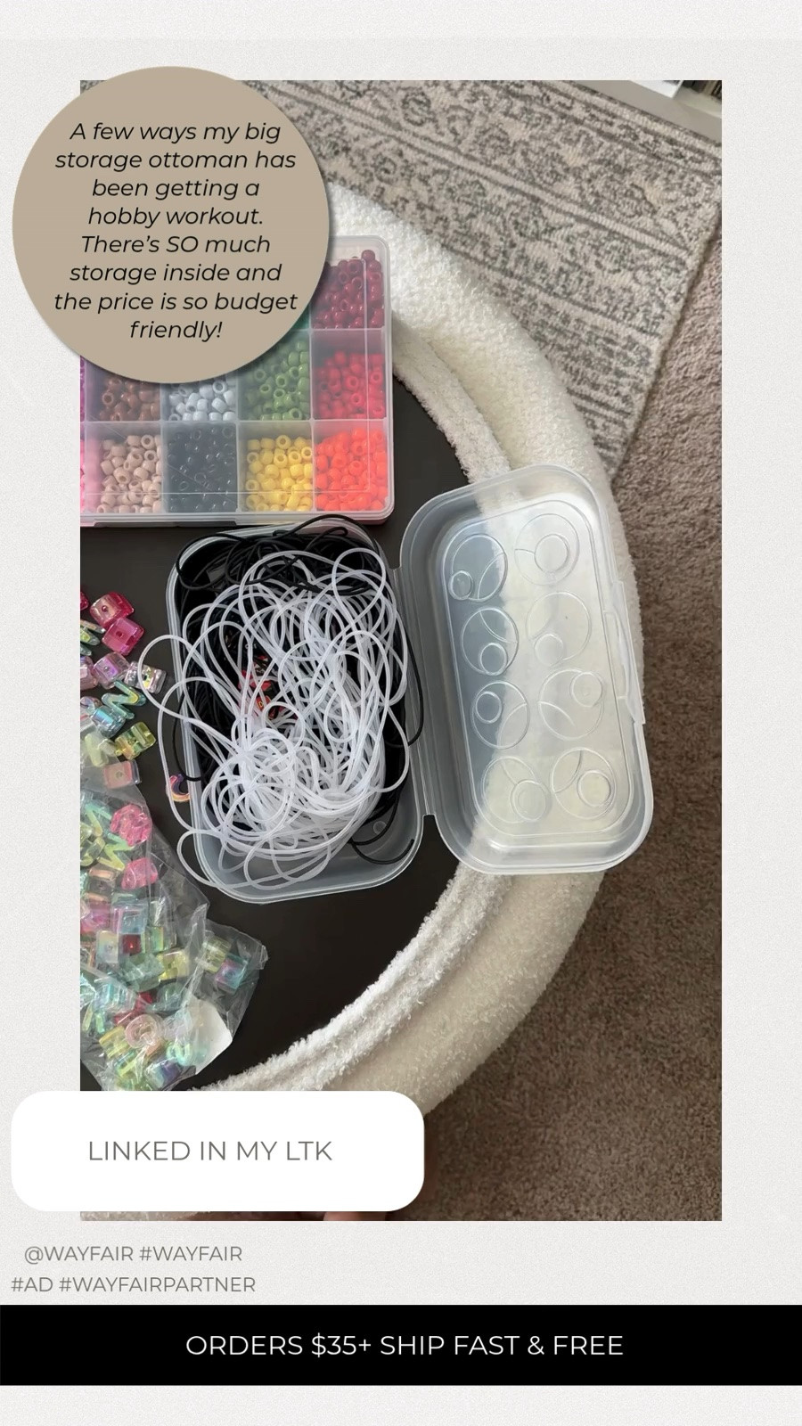 My convertible storage ottoman with reversible tabletop is a hobbyist’s dream! Functional, pretty, and great for a work space and tons of storage.

#LTKU #LTKSaleAlert #LTKHome