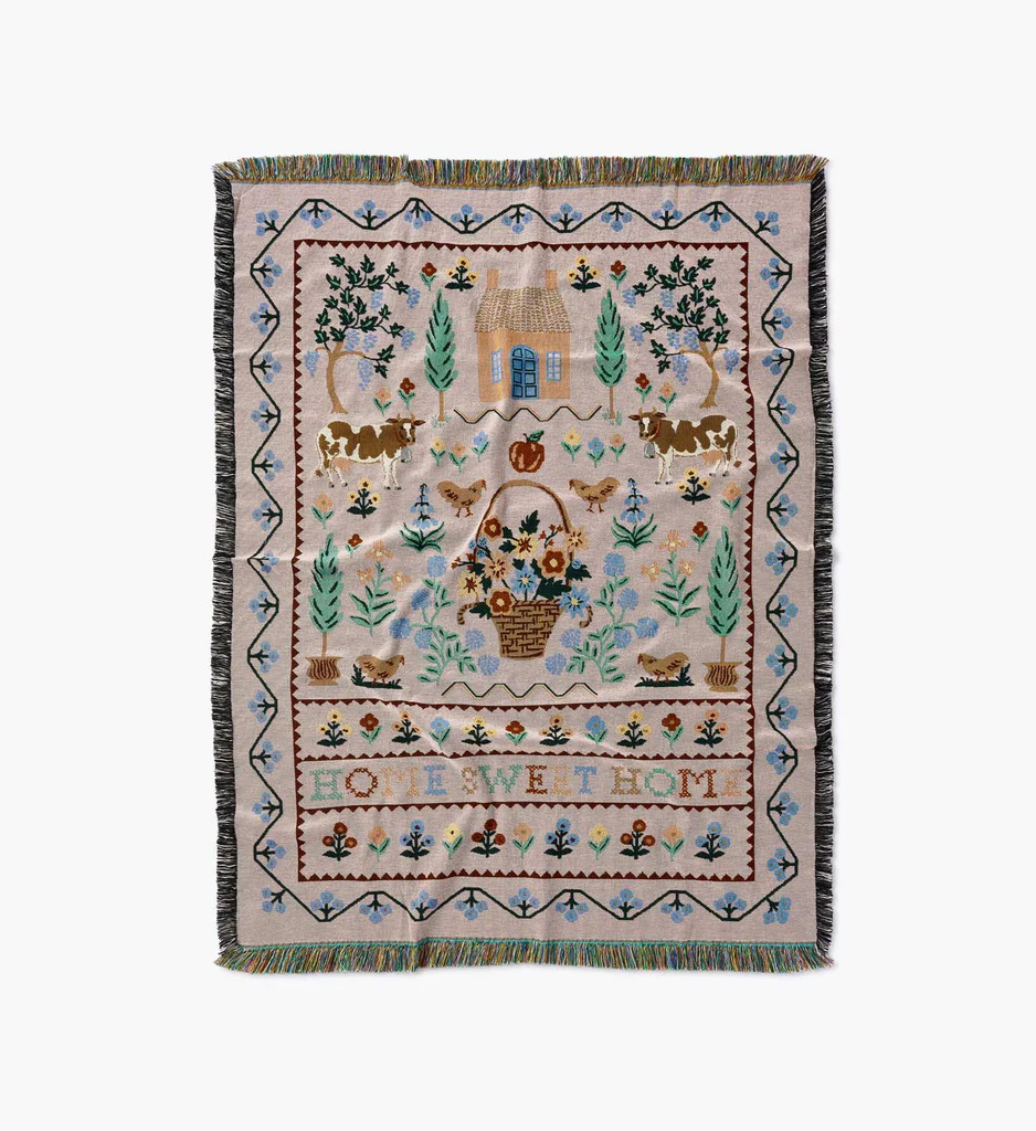 Woven Blanket - Home Sweet Home | Rifle Paper Co.